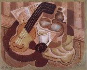 Juan Gris Single small round table oil painting artist